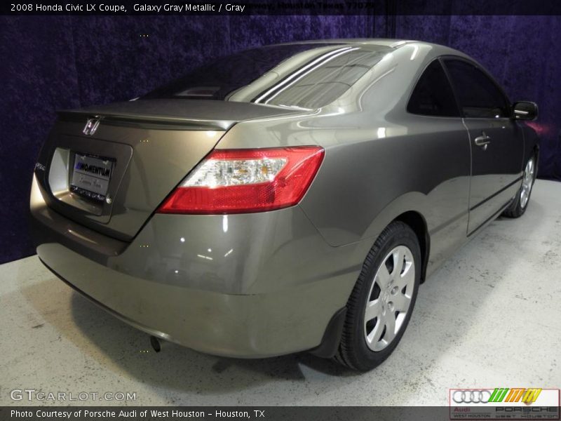 Galaxy Gray Metallic / Gray 2008 Honda Civic LX Coupe