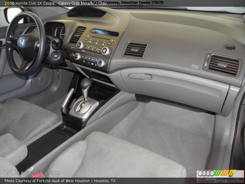 Galaxy Gray Metallic / Gray 2008 Honda Civic LX Coupe