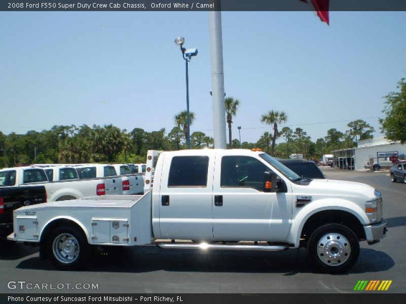 Oxford White / Camel 2008 Ford F550 Super Duty Crew Cab Chassis
