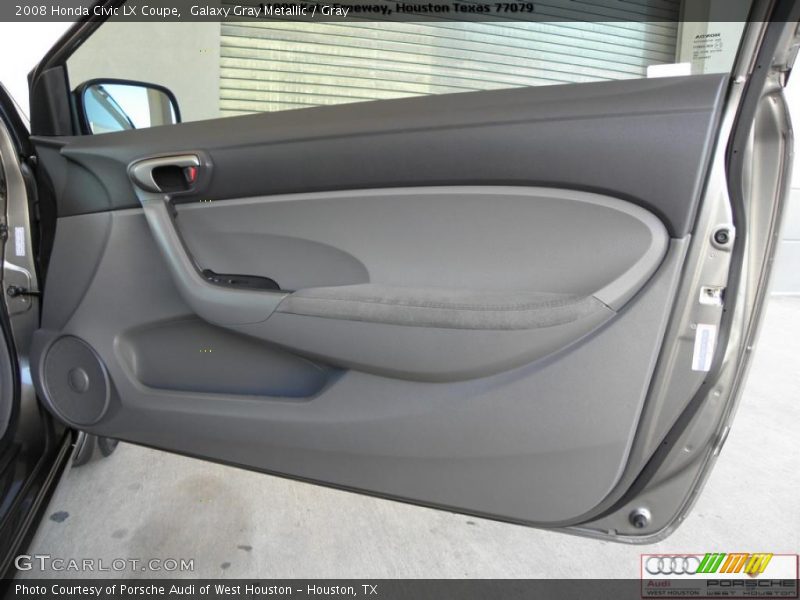Galaxy Gray Metallic / Gray 2008 Honda Civic LX Coupe