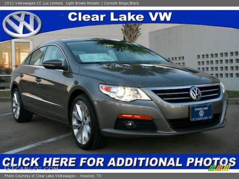 Light Brown Metallic / Cornsilk Beige/Black 2011 Volkswagen CC Lux Limited