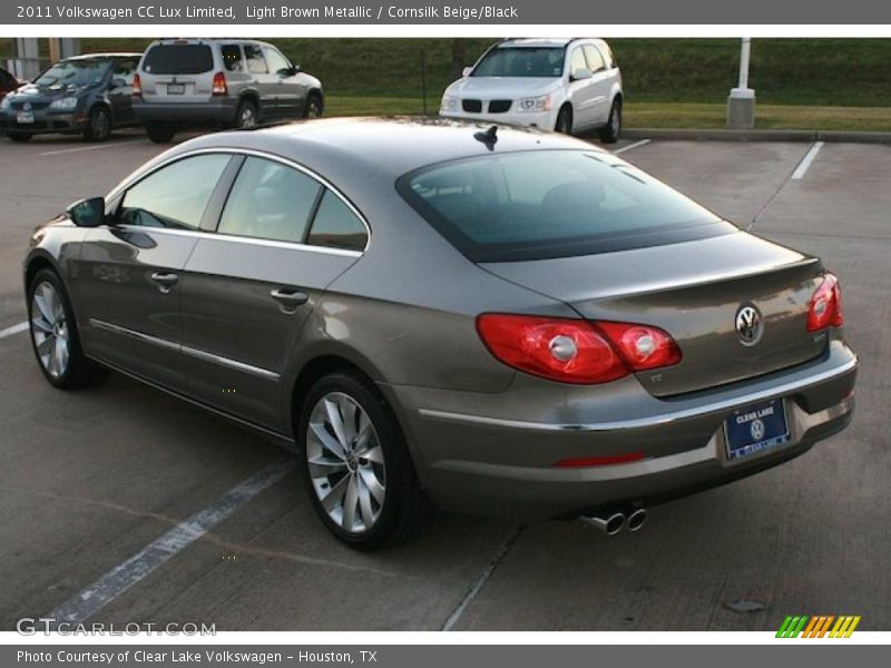 Light Brown Metallic / Cornsilk Beige/Black 2011 Volkswagen CC Lux Limited