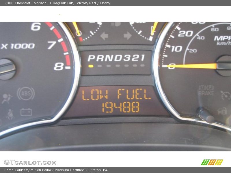 Victory Red / Ebony 2008 Chevrolet Colorado LT Regular Cab