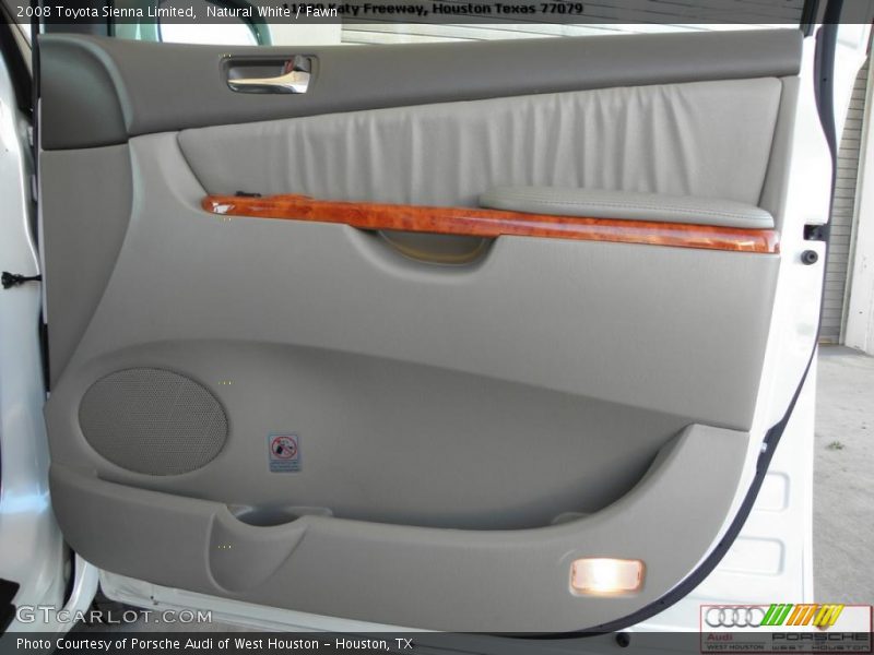 Natural White / Fawn 2008 Toyota Sienna Limited