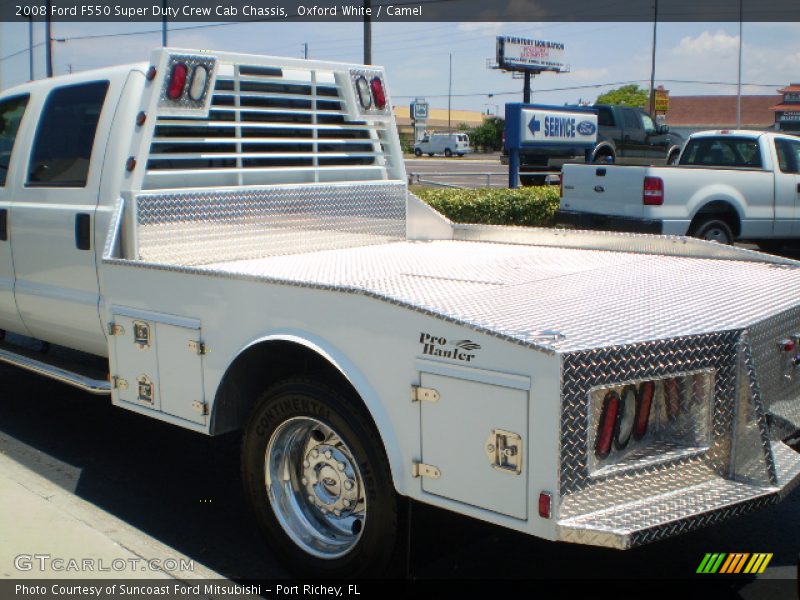 Oxford White / Camel 2008 Ford F550 Super Duty Crew Cab Chassis