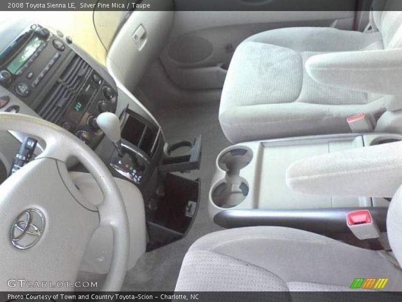 Silver Pine Mica / Taupe 2008 Toyota Sienna LE