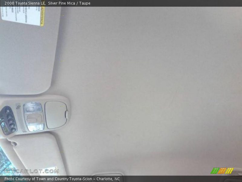 Silver Pine Mica / Taupe 2008 Toyota Sienna LE