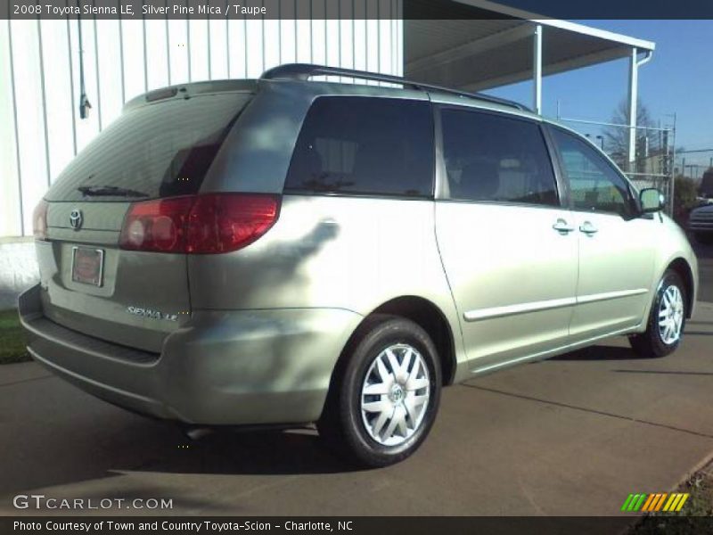 Silver Pine Mica / Taupe 2008 Toyota Sienna LE
