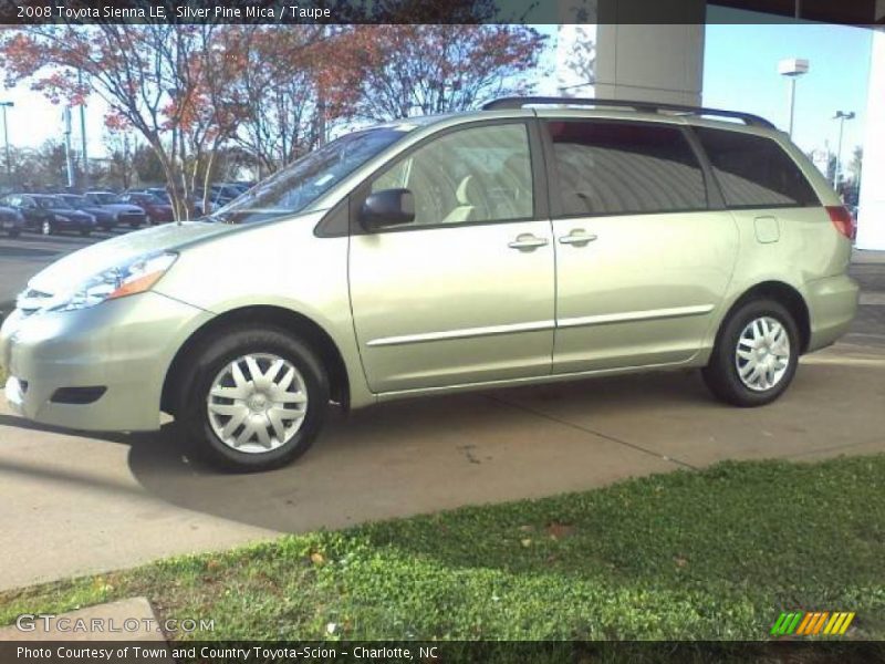 Silver Pine Mica / Taupe 2008 Toyota Sienna LE