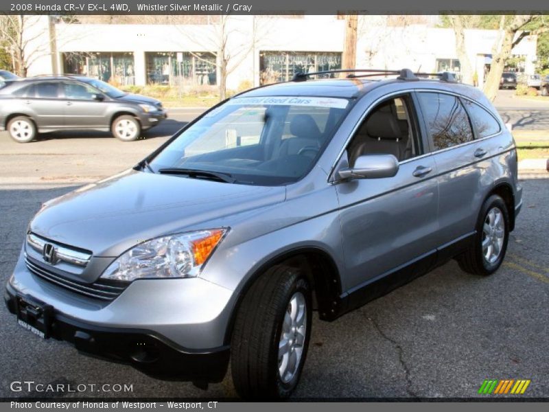 Whistler Silver Metallic / Gray 2008 Honda CR-V EX-L 4WD
