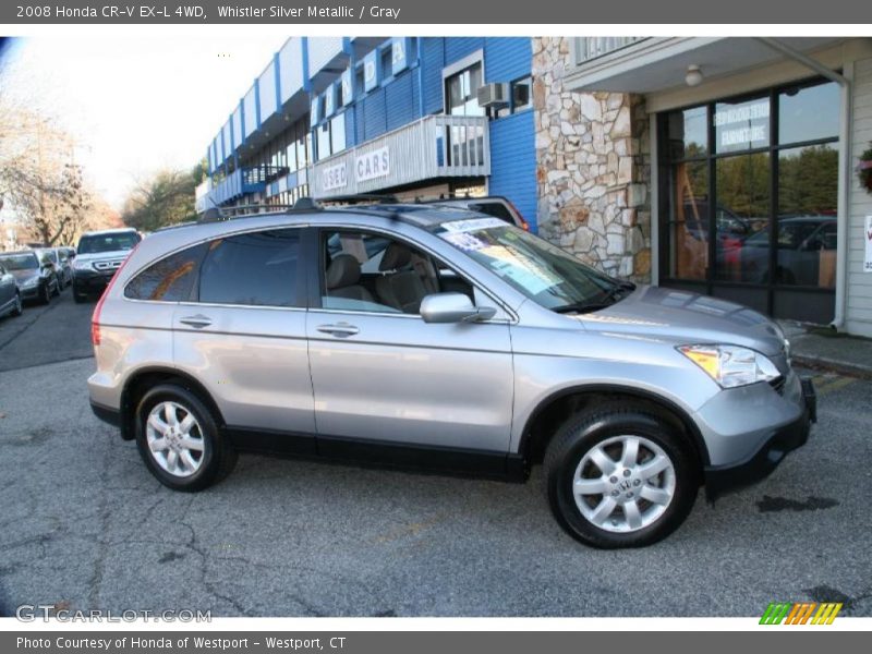 Whistler Silver Metallic / Gray 2008 Honda CR-V EX-L 4WD