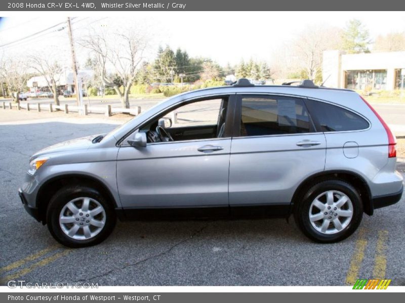 Whistler Silver Metallic / Gray 2008 Honda CR-V EX-L 4WD