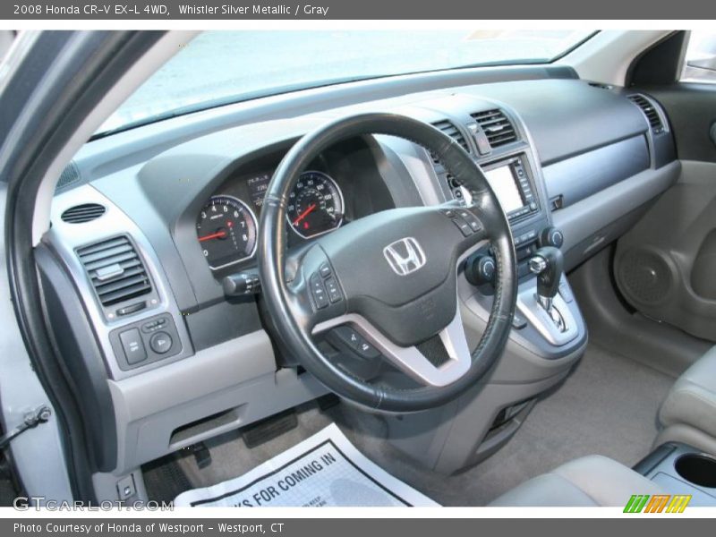 Whistler Silver Metallic / Gray 2008 Honda CR-V EX-L 4WD