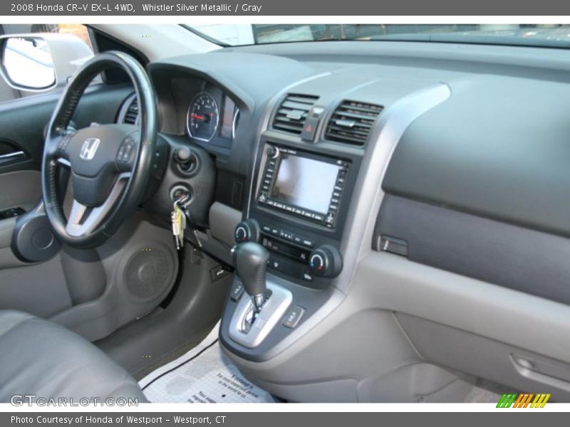Whistler Silver Metallic / Gray 2008 Honda CR-V EX-L 4WD