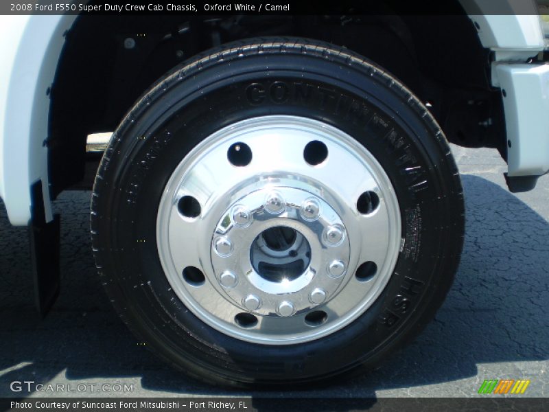 Oxford White / Camel 2008 Ford F550 Super Duty Crew Cab Chassis