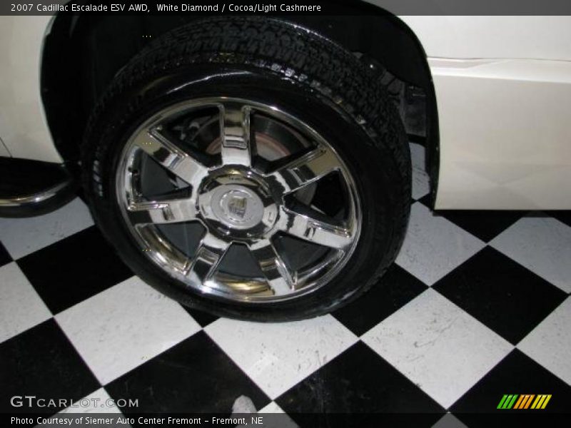 White Diamond / Cocoa/Light Cashmere 2007 Cadillac Escalade ESV AWD