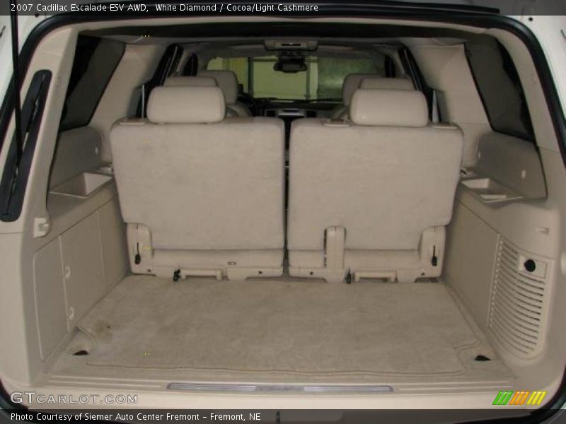 White Diamond / Cocoa/Light Cashmere 2007 Cadillac Escalade ESV AWD