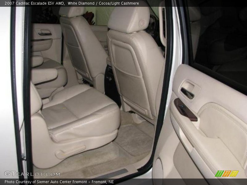 White Diamond / Cocoa/Light Cashmere 2007 Cadillac Escalade ESV AWD