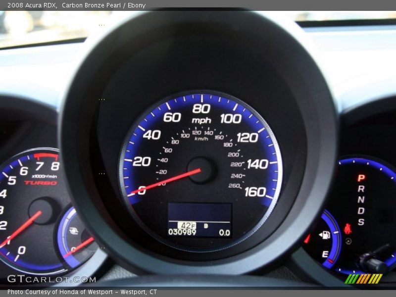 Carbon Bronze Pearl / Ebony 2008 Acura RDX