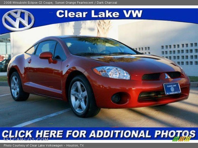 Sunset Orange Pearlescent / Dark Charcoal 2008 Mitsubishi Eclipse GS Coupe