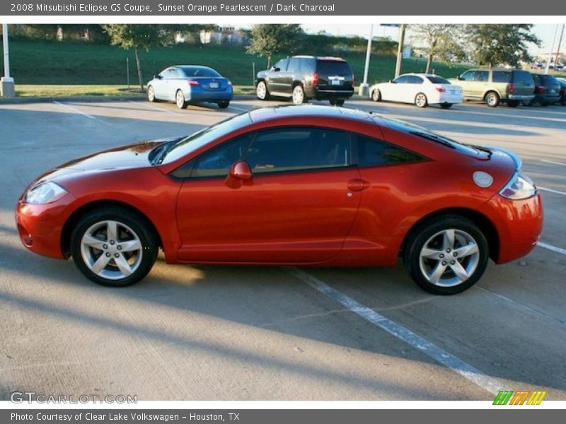 Sunset Orange Pearlescent / Dark Charcoal 2008 Mitsubishi Eclipse GS Coupe