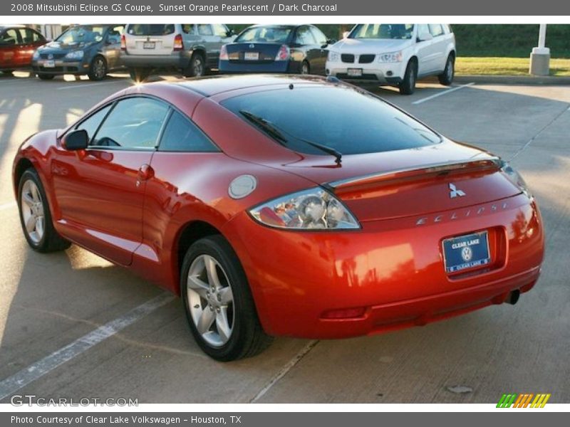 Sunset Orange Pearlescent / Dark Charcoal 2008 Mitsubishi Eclipse GS Coupe