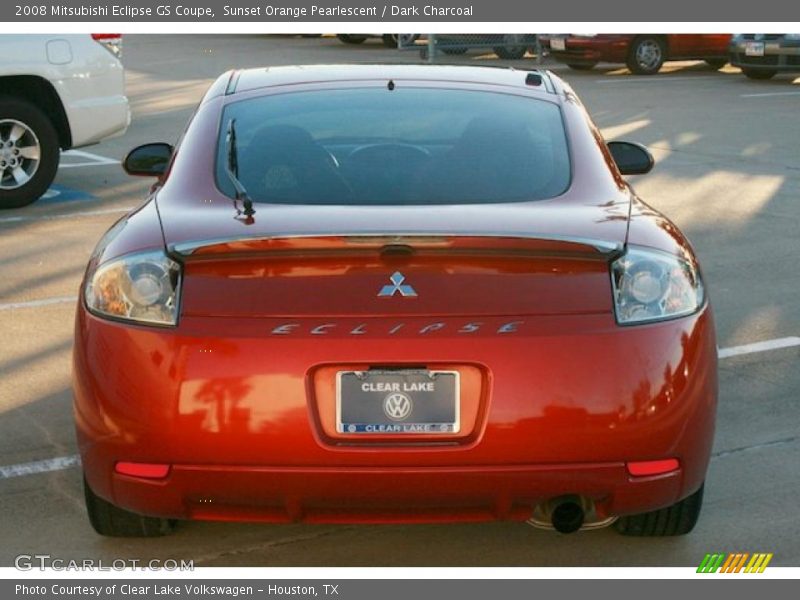 Sunset Orange Pearlescent / Dark Charcoal 2008 Mitsubishi Eclipse GS Coupe