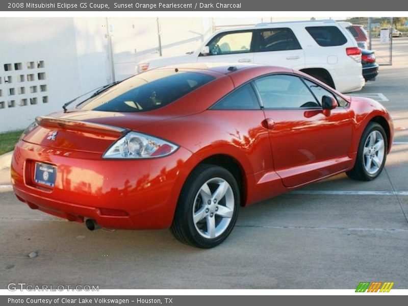 Sunset Orange Pearlescent / Dark Charcoal 2008 Mitsubishi Eclipse GS Coupe