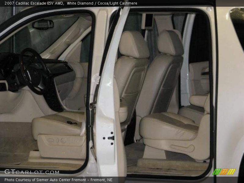 White Diamond / Cocoa/Light Cashmere 2007 Cadillac Escalade ESV AWD