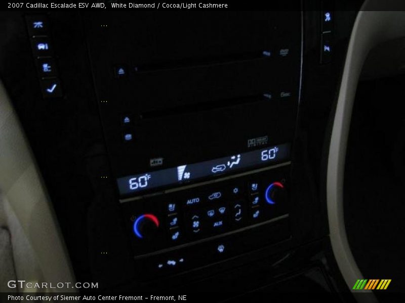 White Diamond / Cocoa/Light Cashmere 2007 Cadillac Escalade ESV AWD