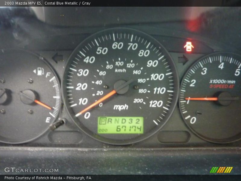 Costal Blue Metallic / Gray 2003 Mazda MPV ES