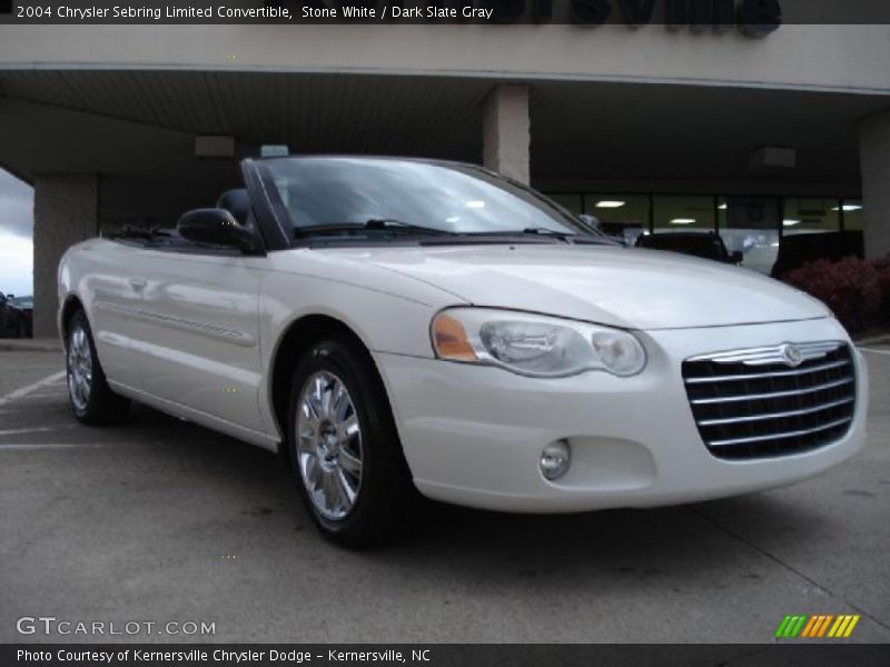 Stone White / Dark Slate Gray 2004 Chrysler Sebring Limited Convertible