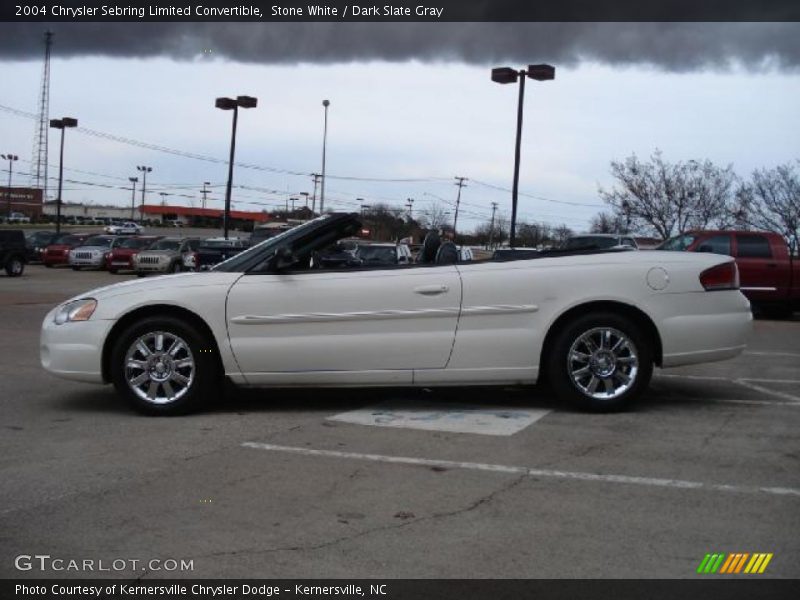 Stone White / Dark Slate Gray 2004 Chrysler Sebring Limited Convertible
