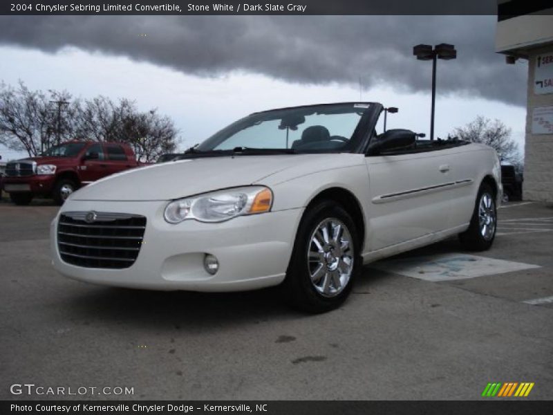 Stone White / Dark Slate Gray 2004 Chrysler Sebring Limited Convertible