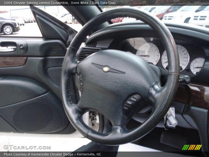 Stone White / Dark Slate Gray 2004 Chrysler Sebring Limited Convertible