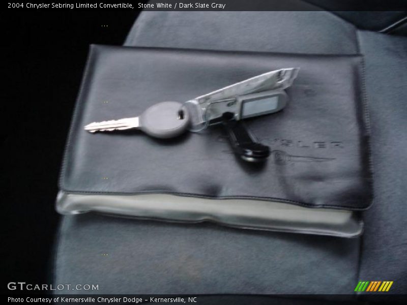 Stone White / Dark Slate Gray 2004 Chrysler Sebring Limited Convertible