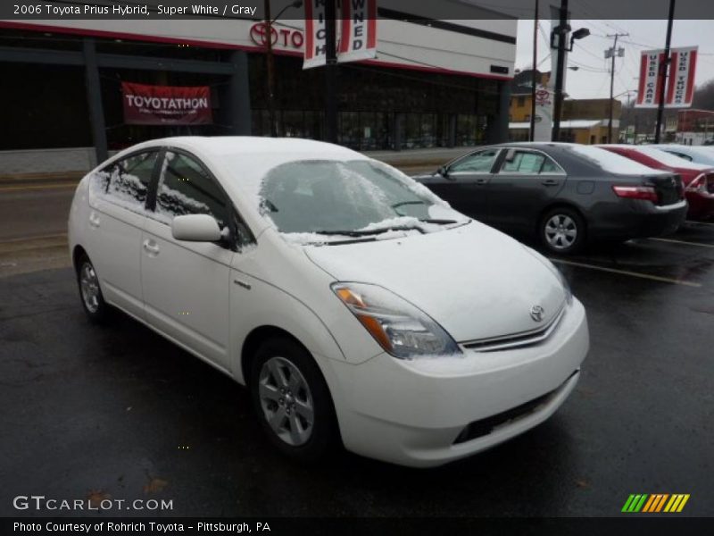 Super White / Gray 2006 Toyota Prius Hybrid