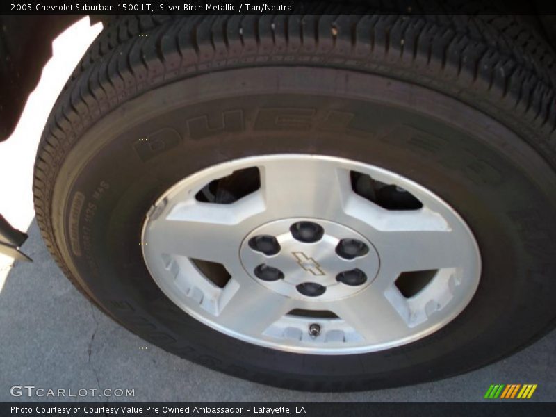 Silver Birch Metallic / Tan/Neutral 2005 Chevrolet Suburban 1500 LT