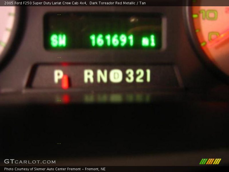 Dark Toreador Red Metallic / Tan 2005 Ford F250 Super Duty Lariat Crew Cab 4x4