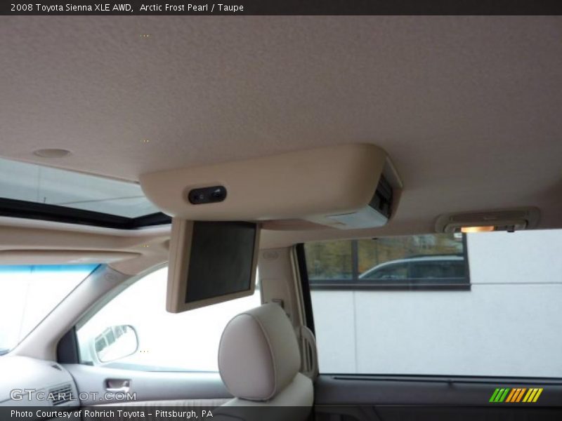 Arctic Frost Pearl / Taupe 2008 Toyota Sienna XLE AWD