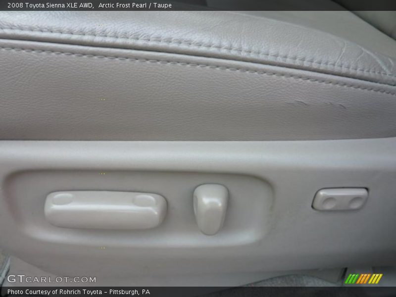 Arctic Frost Pearl / Taupe 2008 Toyota Sienna XLE AWD