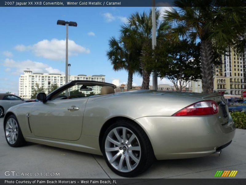 Winter Gold Metallic / Caramel 2007 Jaguar XK XK8 Convertible