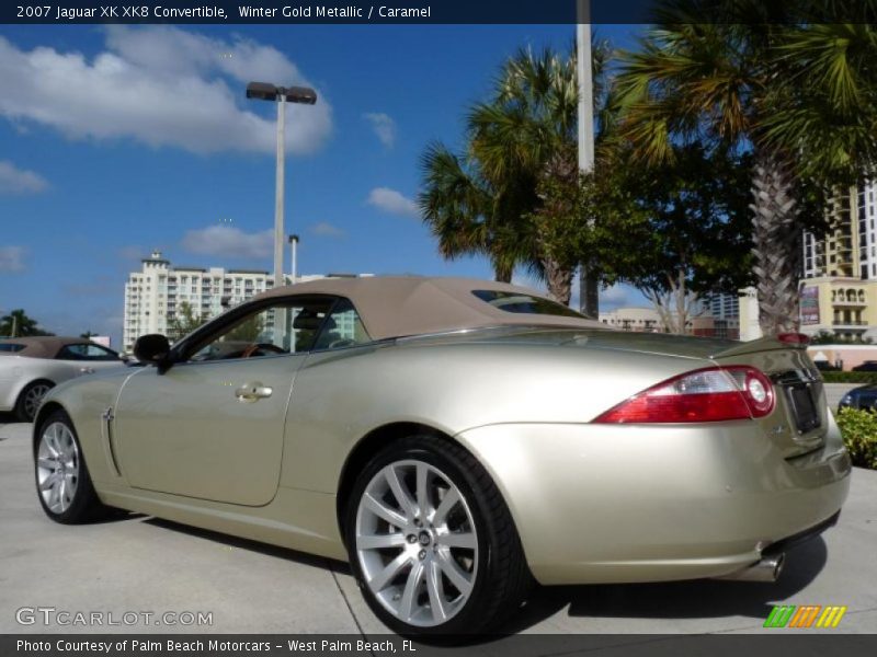 Winter Gold Metallic / Caramel 2007 Jaguar XK XK8 Convertible