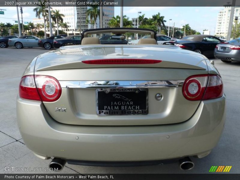 Winter Gold Metallic / Caramel 2007 Jaguar XK XK8 Convertible