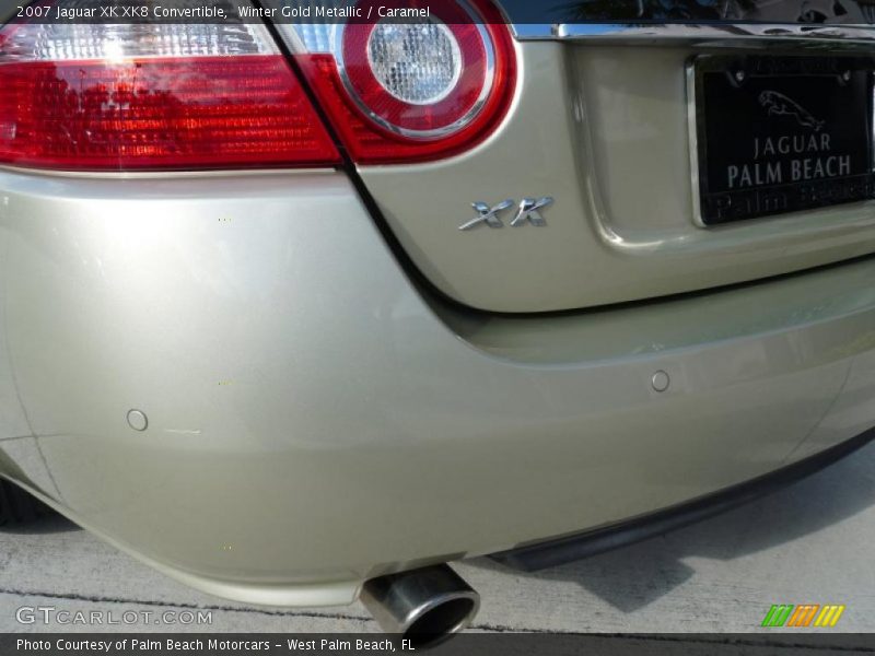 Winter Gold Metallic / Caramel 2007 Jaguar XK XK8 Convertible