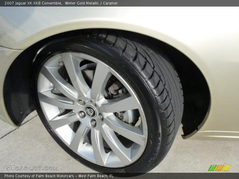 Winter Gold Metallic / Caramel 2007 Jaguar XK XK8 Convertible