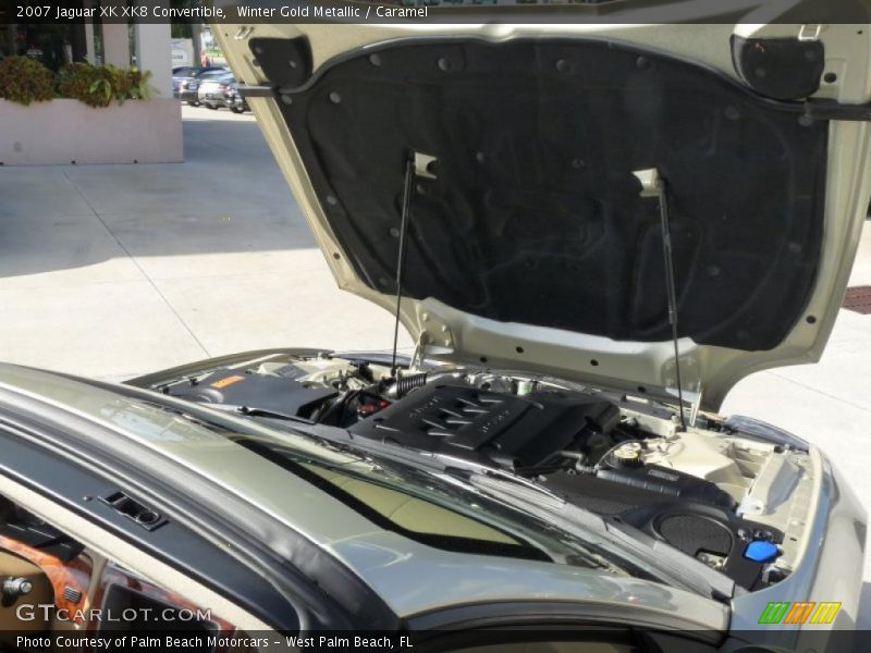 Winter Gold Metallic / Caramel 2007 Jaguar XK XK8 Convertible