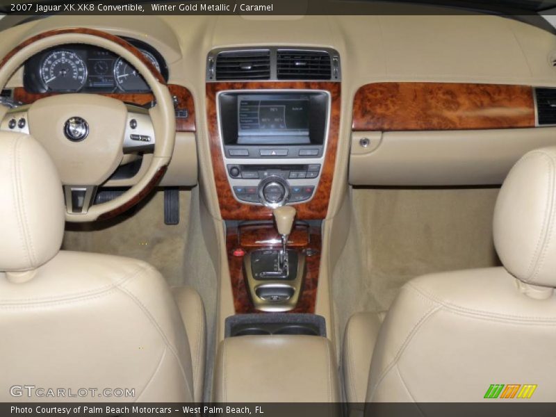 Winter Gold Metallic / Caramel 2007 Jaguar XK XK8 Convertible