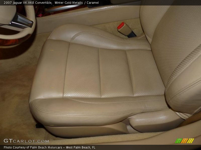 Winter Gold Metallic / Caramel 2007 Jaguar XK XK8 Convertible