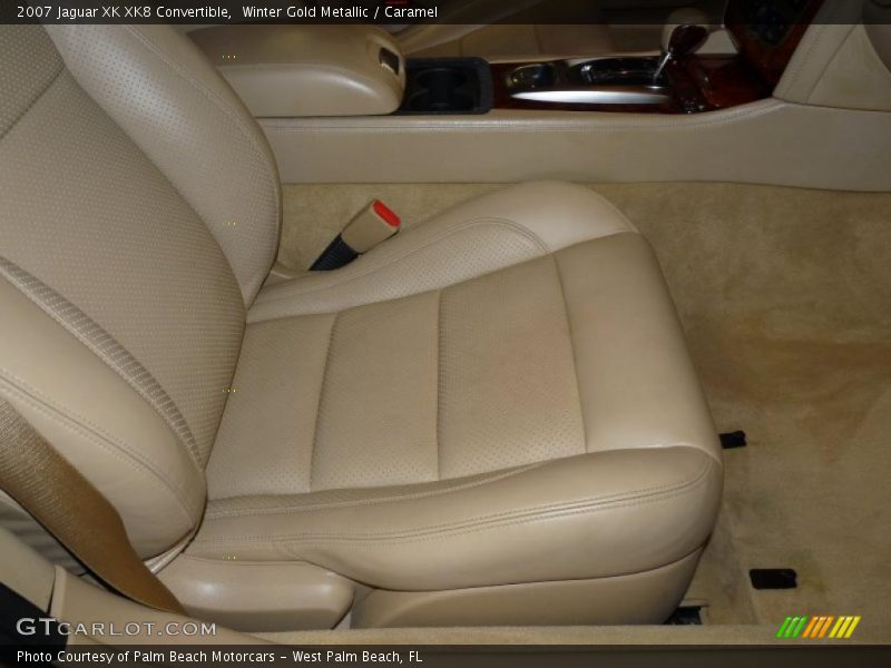 Winter Gold Metallic / Caramel 2007 Jaguar XK XK8 Convertible